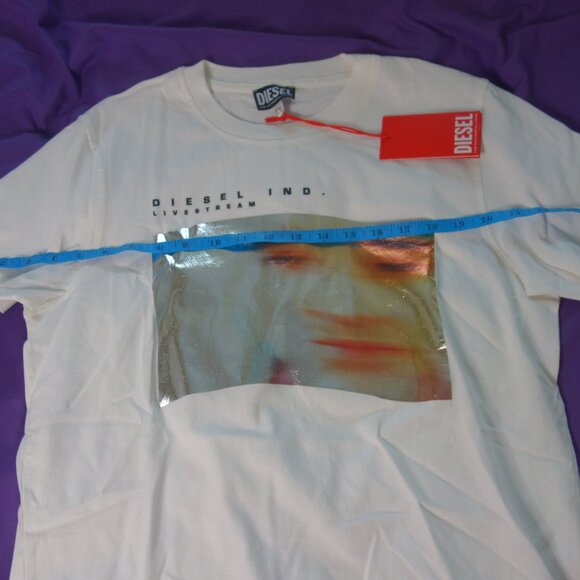 Diesel INC Livestream T-DIEGOR-G2 A08629 0DMAA COL 141 Size Small T-Shirt - Picture 8 of 10